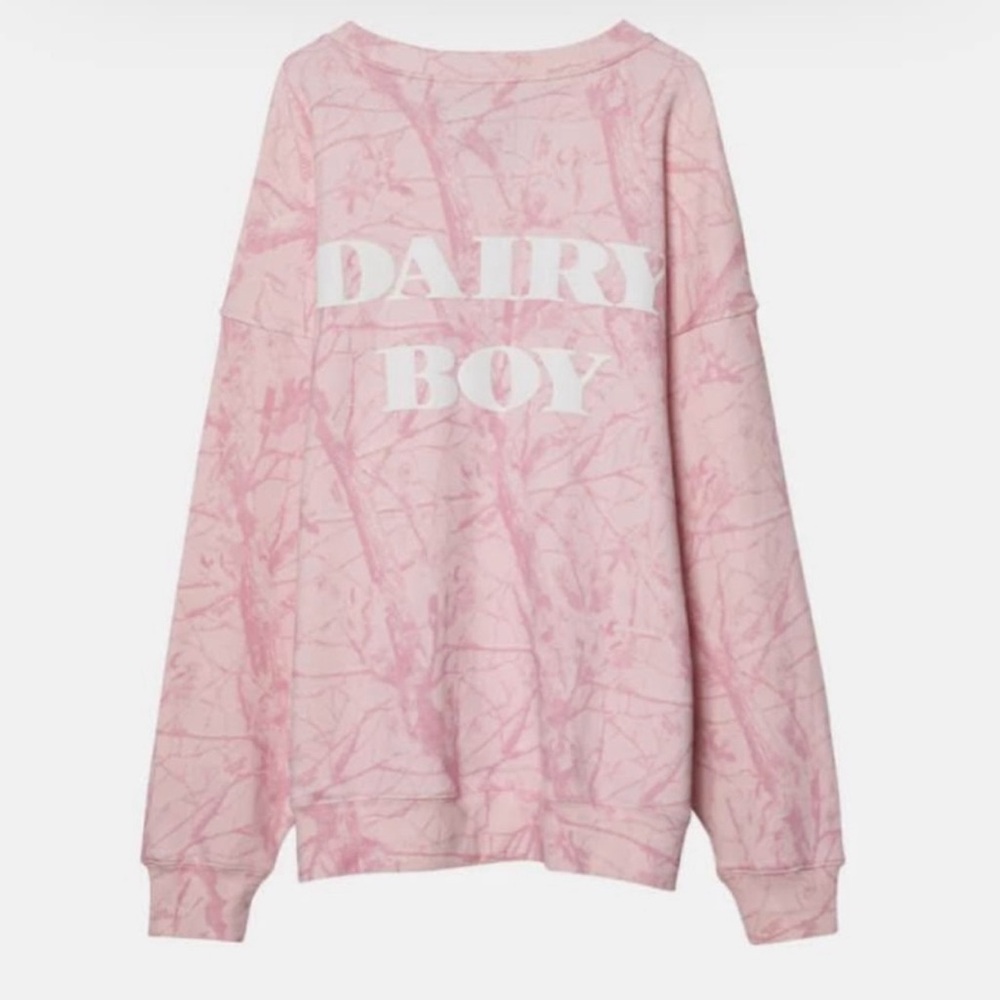 Dairy boy pink camo size large